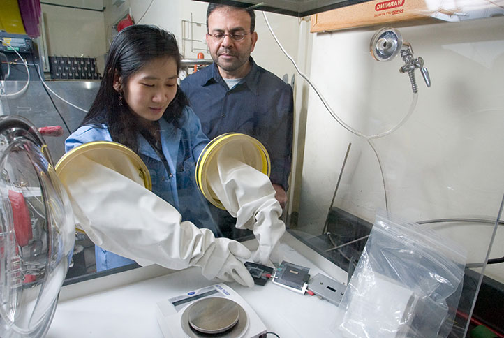 Photo of a teacher watching a student work in the lab. Link to What to Give. Photo of a teacher watching a student work in the lab. Link to What to Give.